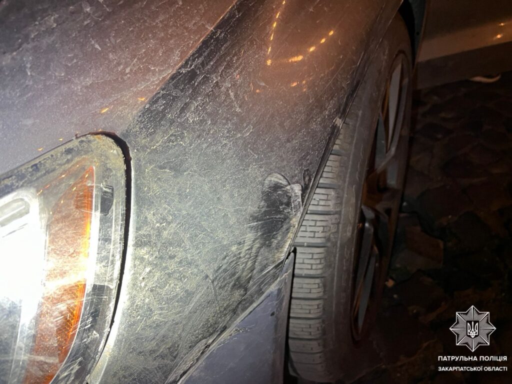 В Ужгороді притягнули до відповідальності нетверезого водія, який скоїв ДТП